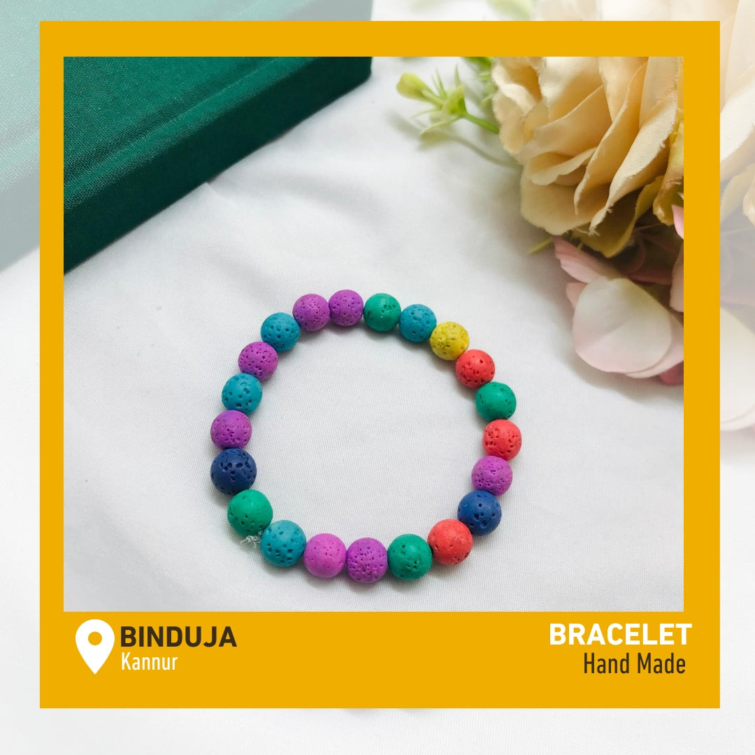 Rainbow bead bracelet - EWSELLS