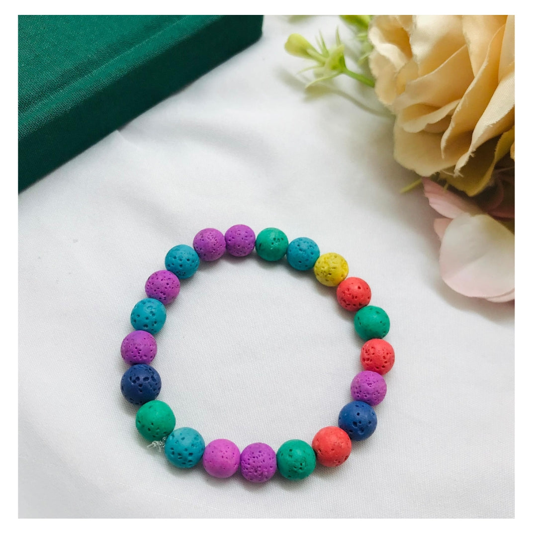 Rainbow bead bracelet - EWSELLS
