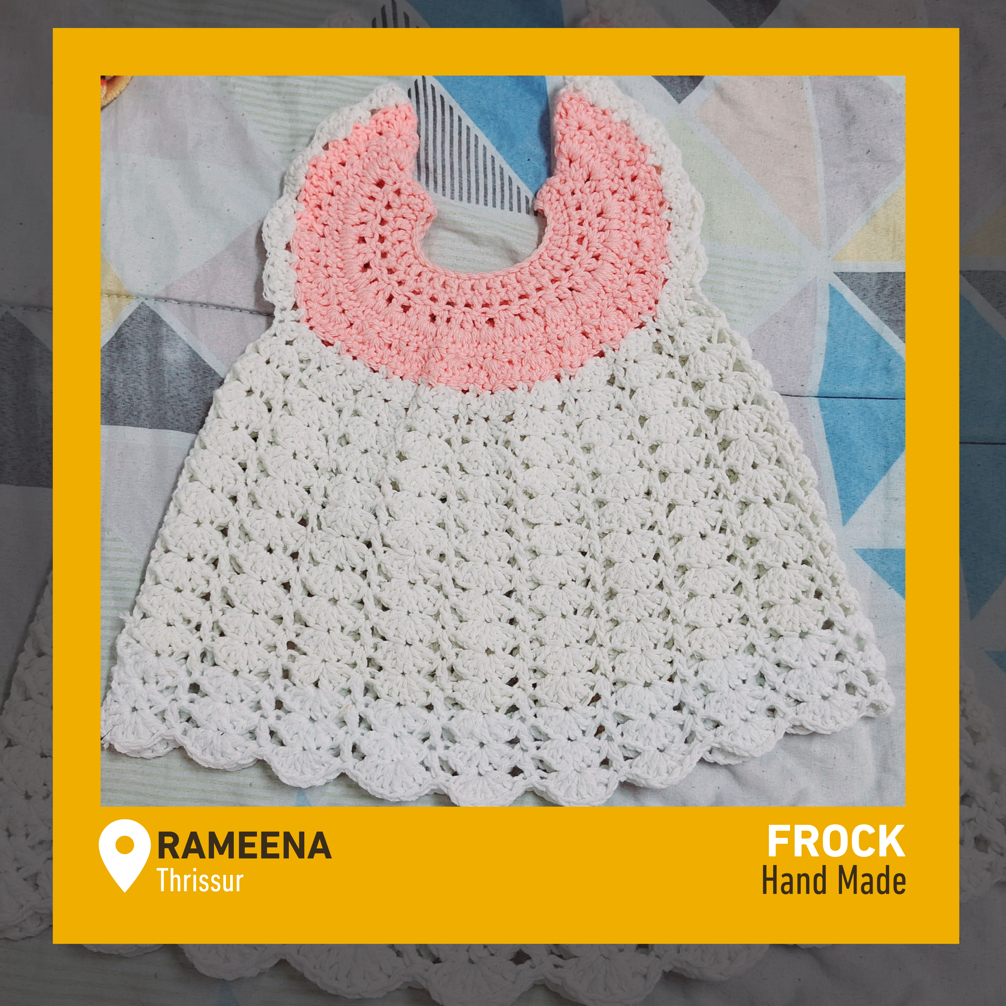 Rosebud Crochet Baby Dress 1 - EWSELLS