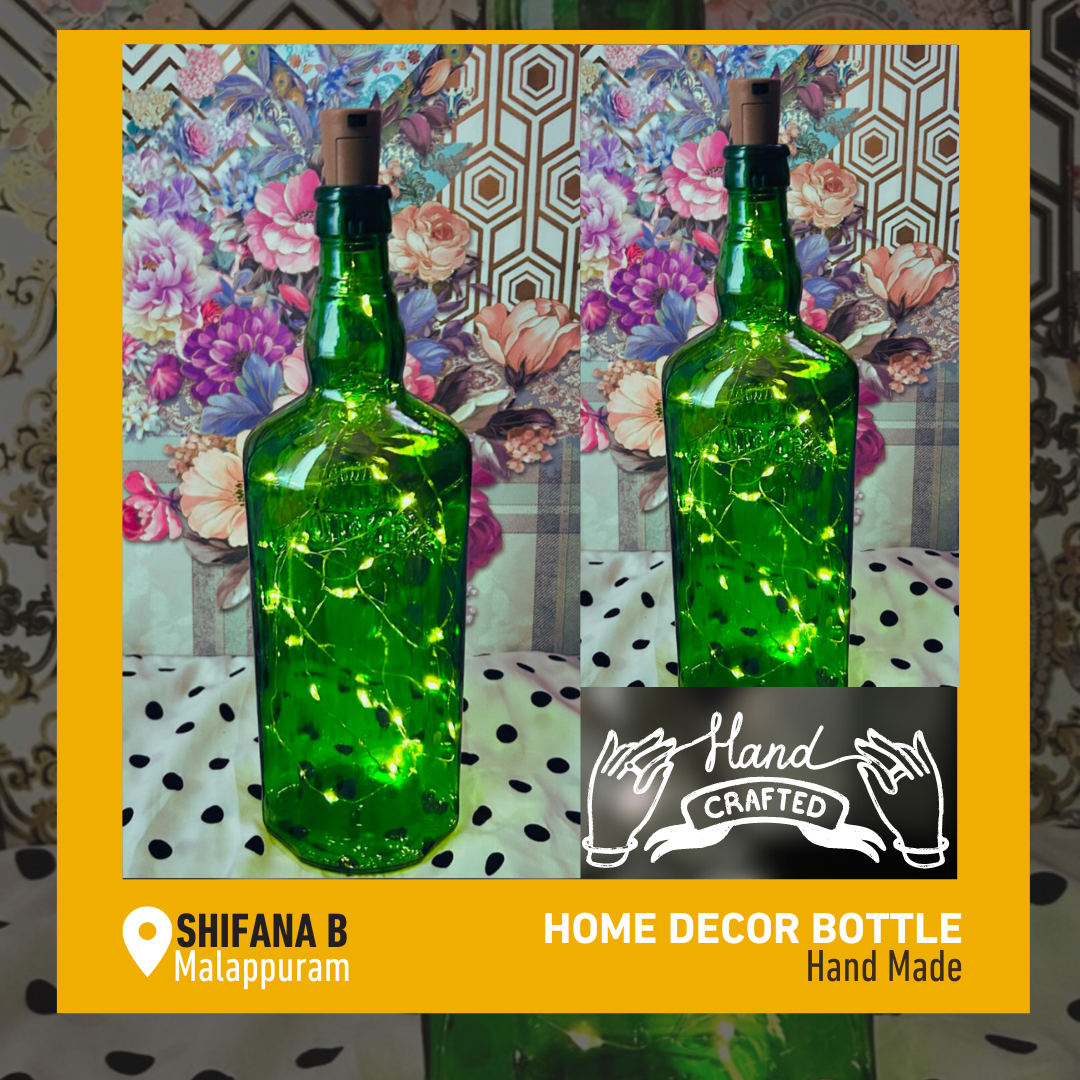 Glass Bottle with Fairy Lights 1-EWSELLS