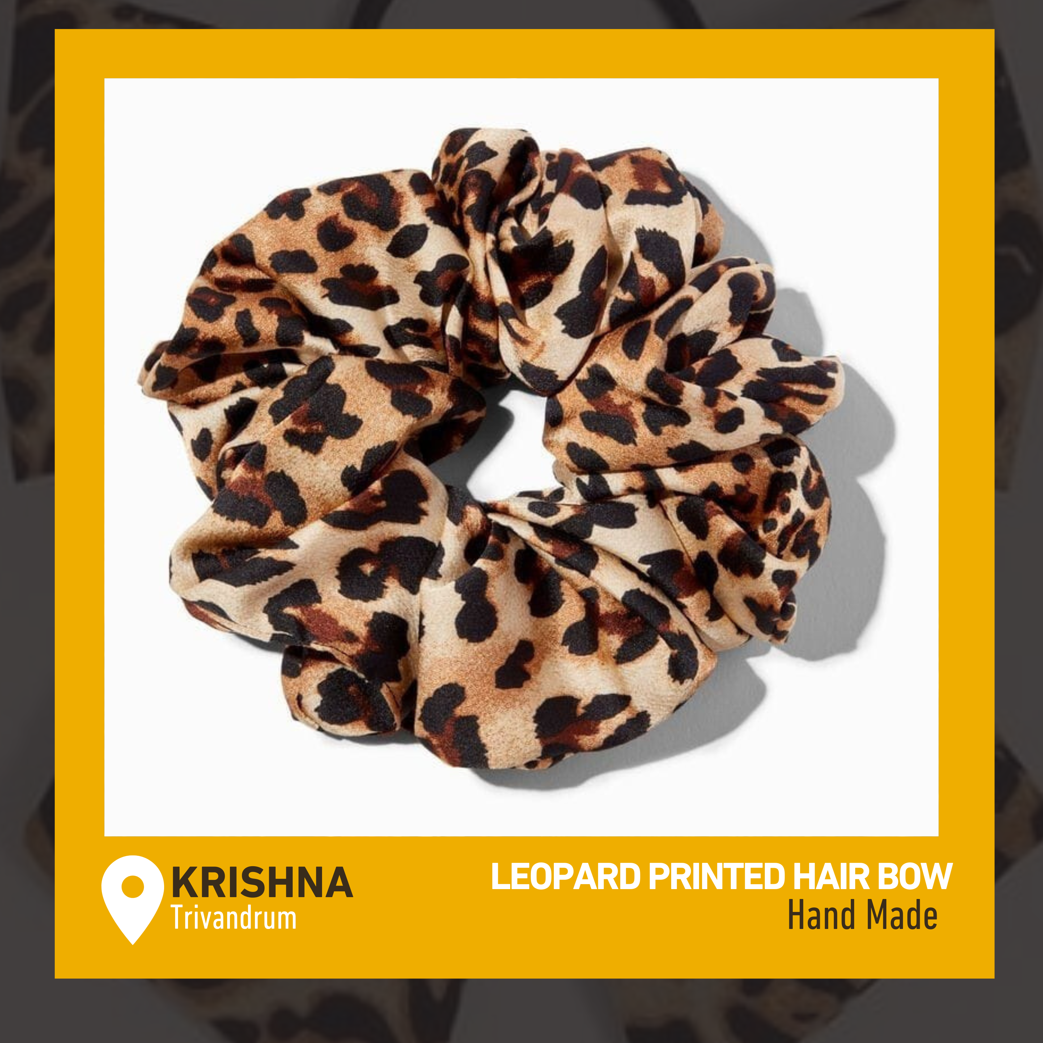 Wild Style Leopard Scrunchie 1 - EWSELLS